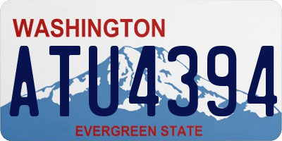 WA license plate ATU4394