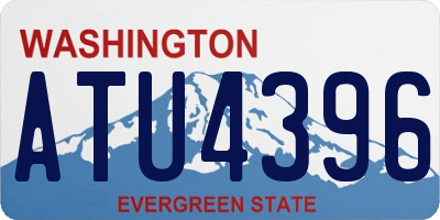 WA license plate ATU4396