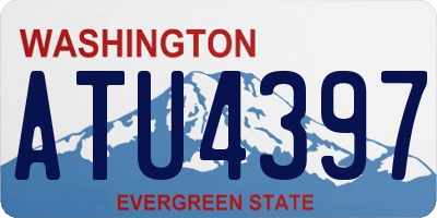 WA license plate ATU4397