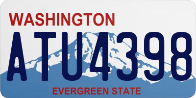 WA license plate ATU4398