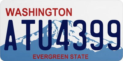 WA license plate ATU4399