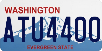 WA license plate ATU4400