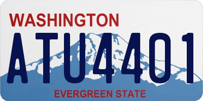 WA license plate ATU4401