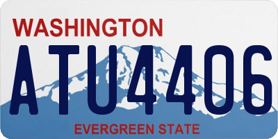WA license plate ATU4406