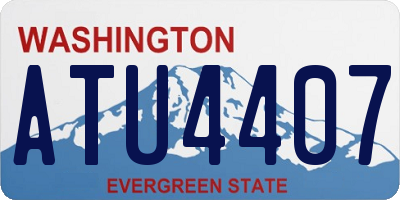 WA license plate ATU4407