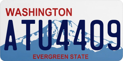 WA license plate ATU4409