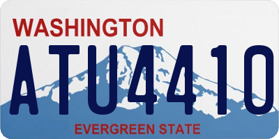 WA license plate ATU4410