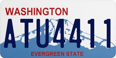 WA license plate ATU4411