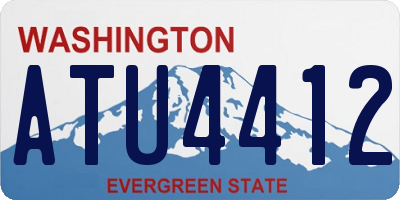 WA license plate ATU4412