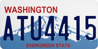 WA license plate ATU4415