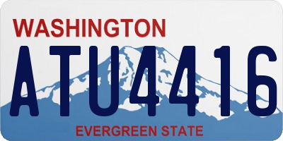 WA license plate ATU4416