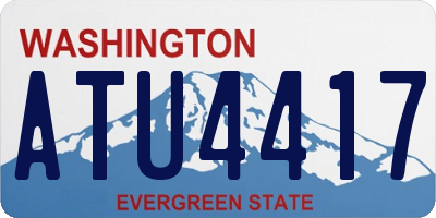 WA license plate ATU4417