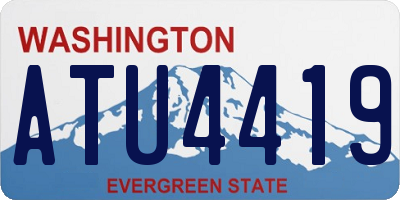 WA license plate ATU4419