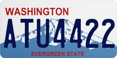 WA license plate ATU4422