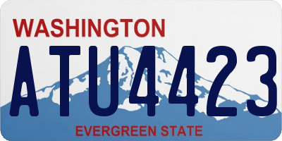 WA license plate ATU4423