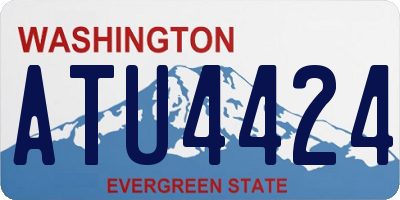 WA license plate ATU4424