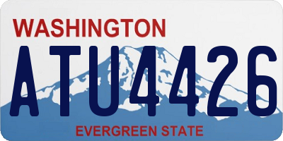 WA license plate ATU4426