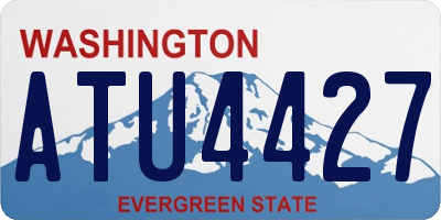 WA license plate ATU4427