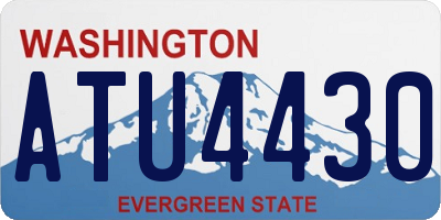WA license plate ATU4430
