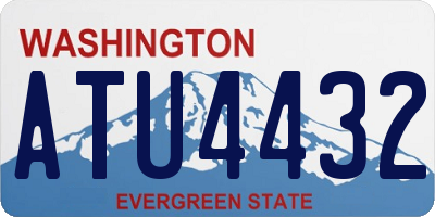 WA license plate ATU4432
