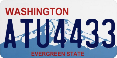 WA license plate ATU4433