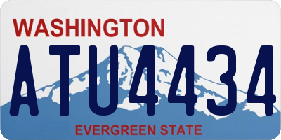 WA license plate ATU4434