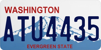 WA license plate ATU4435