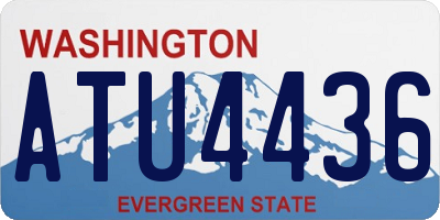 WA license plate ATU4436