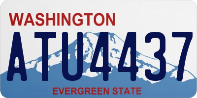 WA license plate ATU4437