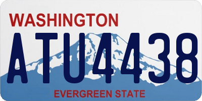 WA license plate ATU4438