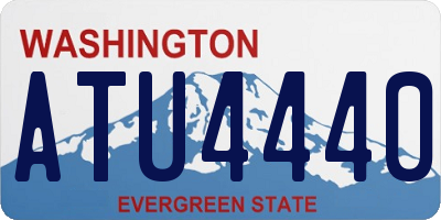 WA license plate ATU4440