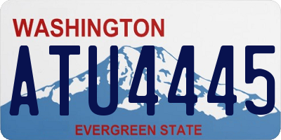 WA license plate ATU4445
