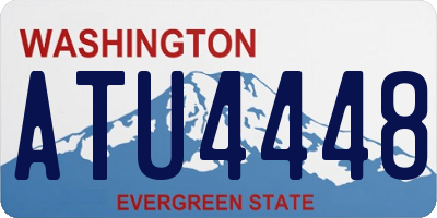 WA license plate ATU4448