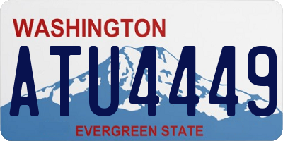 WA license plate ATU4449