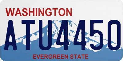WA license plate ATU4450