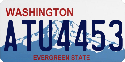 WA license plate ATU4453