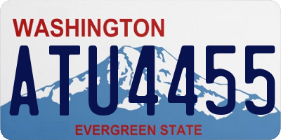WA license plate ATU4455