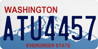 WA license plate ATU4457