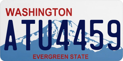 WA license plate ATU4459