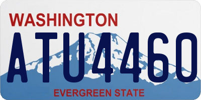 WA license plate ATU4460