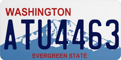 WA license plate ATU4463