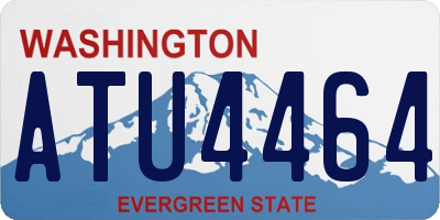 WA license plate ATU4464