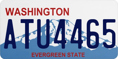 WA license plate ATU4465