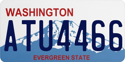 WA license plate ATU4466