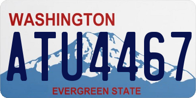 WA license plate ATU4467
