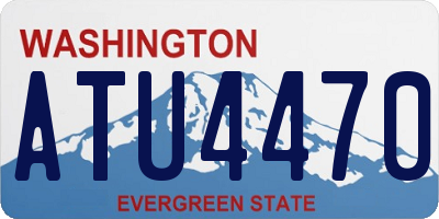 WA license plate ATU4470