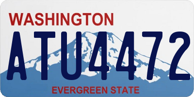 WA license plate ATU4472