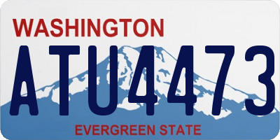 WA license plate ATU4473