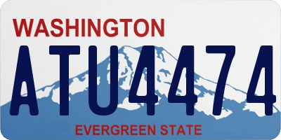 WA license plate ATU4474