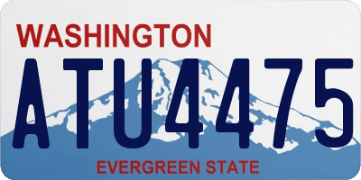 WA license plate ATU4475